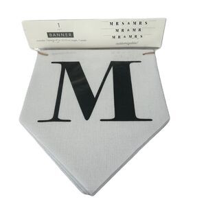 Horizon Banner Customizable Mr & Mrs Mr & Mr Mrs & Mrs White Black Wedding Decor